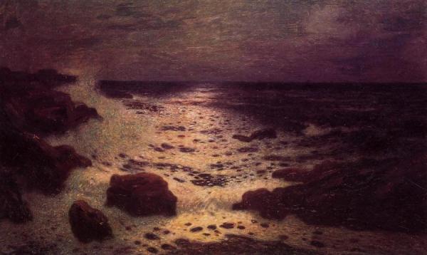 Moonlight On The Sea And The Rocks by Ferdinand Du Puigaudeau