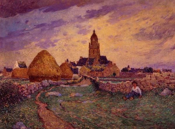Path In Front Of The Church Of Croisic by Ferdinand Du Puigaudeau