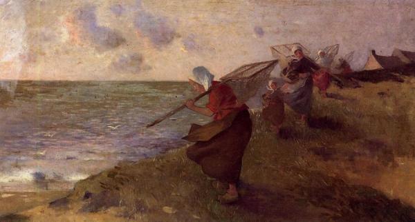 Shrimp Fisherwoman by Ferdinand Du Puigaudeau