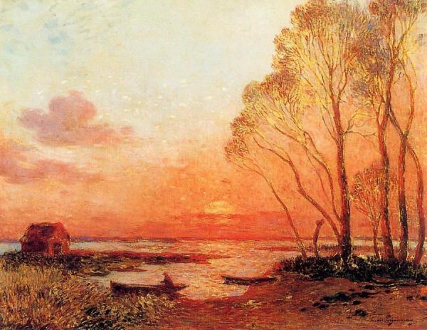Sunset On The Brfiere by Ferdinand Du Puigaudeau