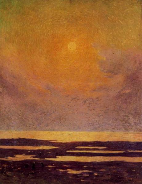Sunset On The Coast by Ferdinand Du Puigaudeau