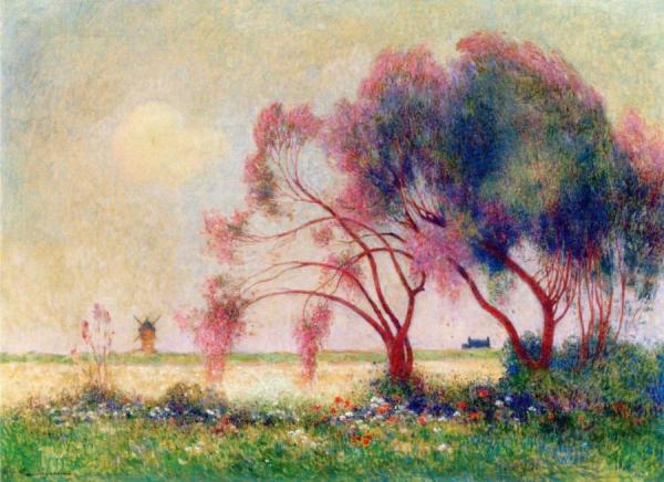 Tamarisk And Flowery Field by Ferdinand Du Puigaudeau