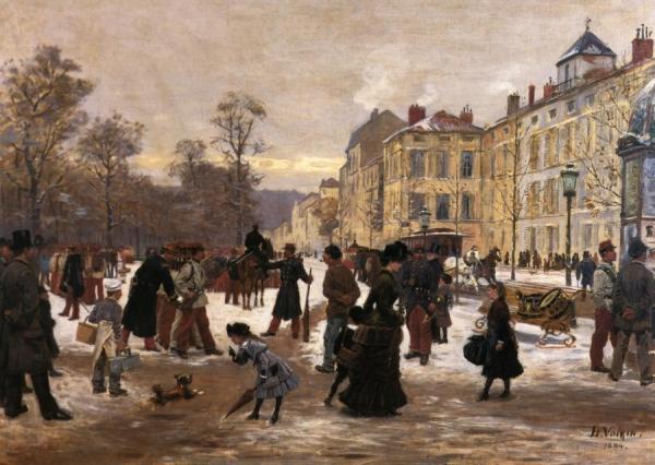 The Funfair At Night, Pont Aven by Ferdinand Du Puigaudeau