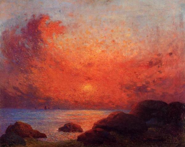 The Sun Setting by Ferdinand Du Puigaudeau