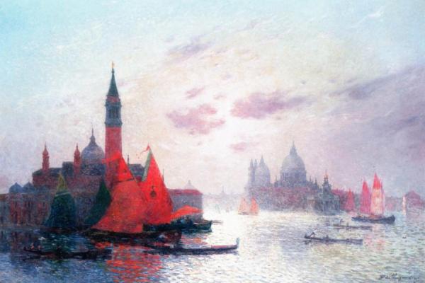 View Of The Grand Canal, Venice by Ferdinand Du Puigaudeau