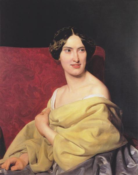 Ferdinand Georg Waldmuller Anna Bayer, The Artists Second Wife,1850
