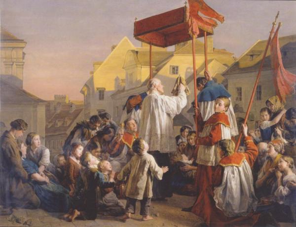 Blessing by Ferdinand Georg Waldmuller