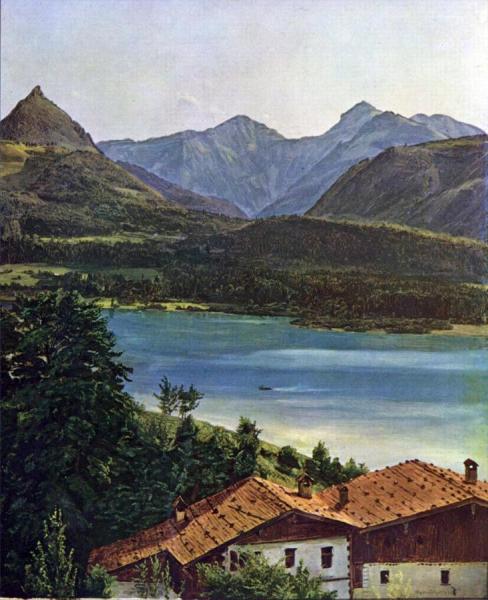 Wolfgangsee(1835) by Ferdinand Georg Waldmuller