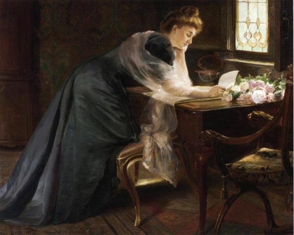 The Love Letter by Ferdinand-georges Lemmers