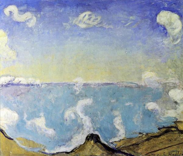 Caux Landscape With Rising Clouds by Ferdinand Hodler