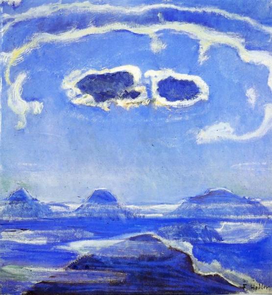 Eiger, Monch And Jungfrau In Moonlight by Ferdinand Hodler Oil Painting Reproductions