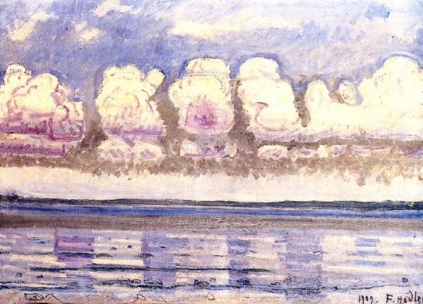 Lake Geneva With Jura by Ferdinand Hodler Oil Painting Reproductions