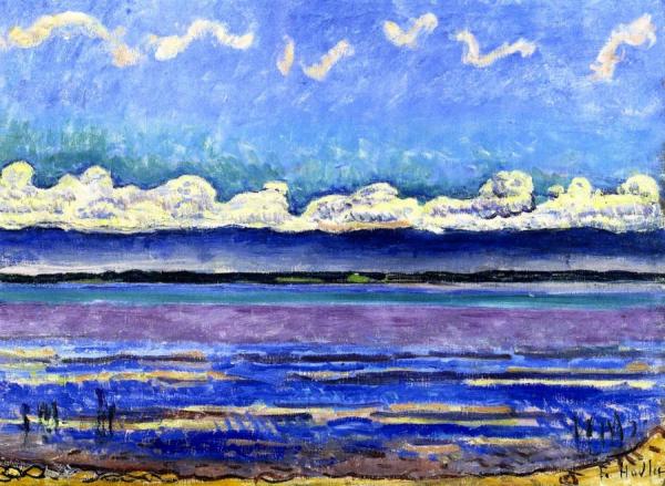 Lake Geneve With Jura by Ferdinand Hodler