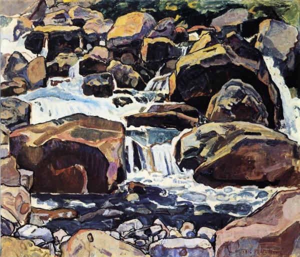 Mountain Stream At Champery by Ferdinand Hodler Oil Painting Reproductions