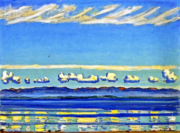 On Lake Geneva by Ferdinand Hodler
