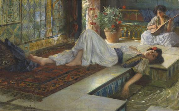 Leisure Of The Odalisques (muße Der Odalisken) by Ferdinand Max Bredt