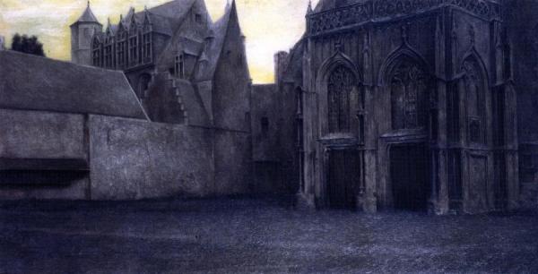 In Bruges. A Portal by Fernand Khnopff
