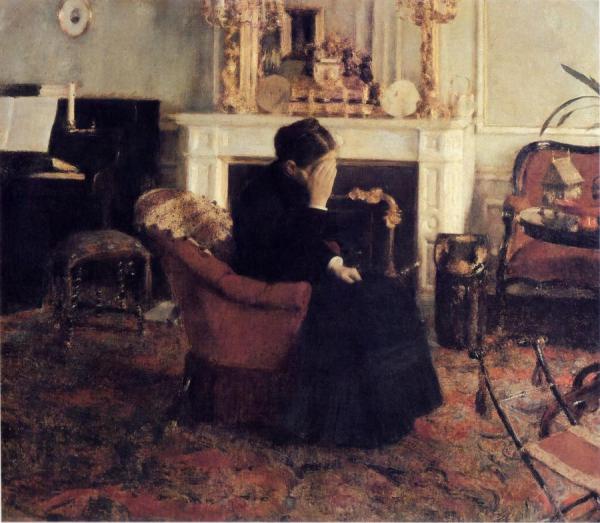 Listening To Schumann by Fernand Khnopff