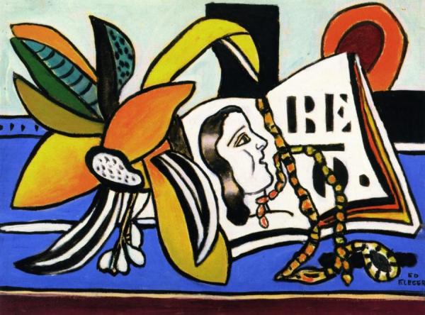 A Flower And A Figure by Fernand Léger