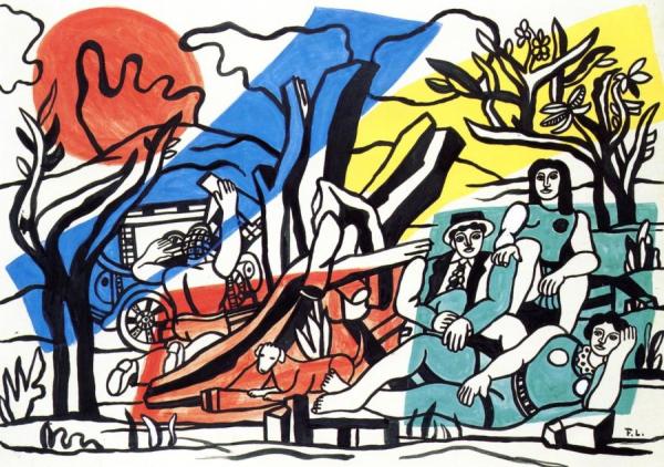 A Party In The Countryside by Fernand Léger