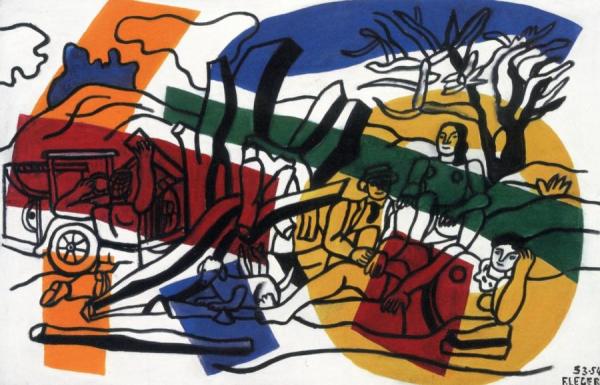 A Party In The Countryside (study) by Fernand Léger