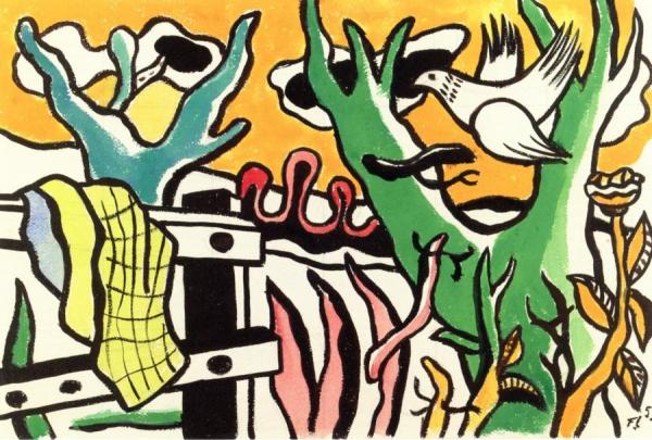 Bird In A Landscape by Fernand Léger