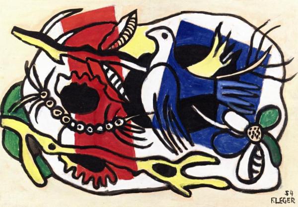 Bird In The Branches by Fernand Léger