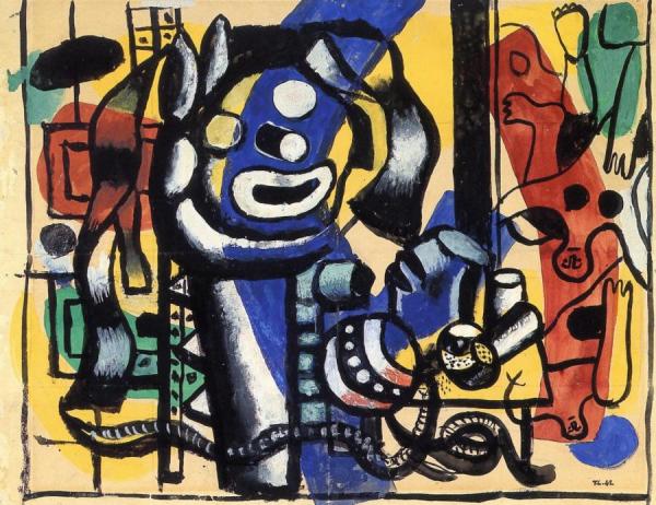 Black Mask (study) by Fernand Léger