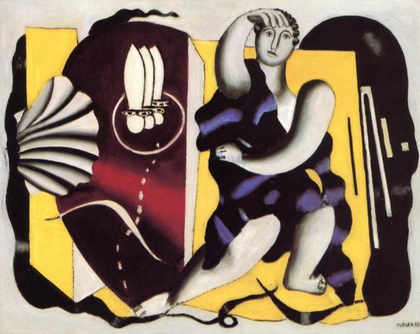 Blue Dancer by Fernand Léger
