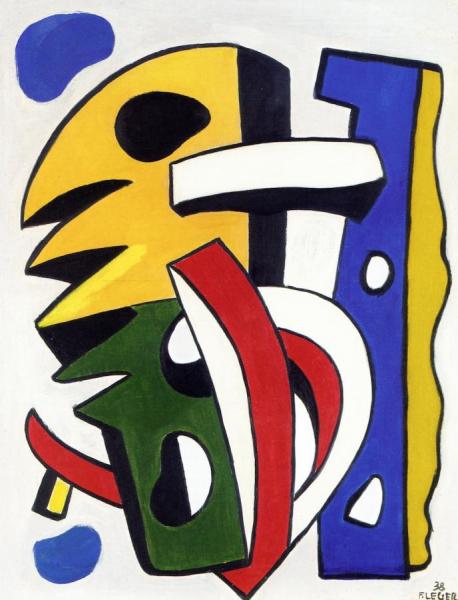 Composition I by Fernand Léger