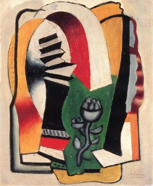 Composition With A Flower by Fernand Léger