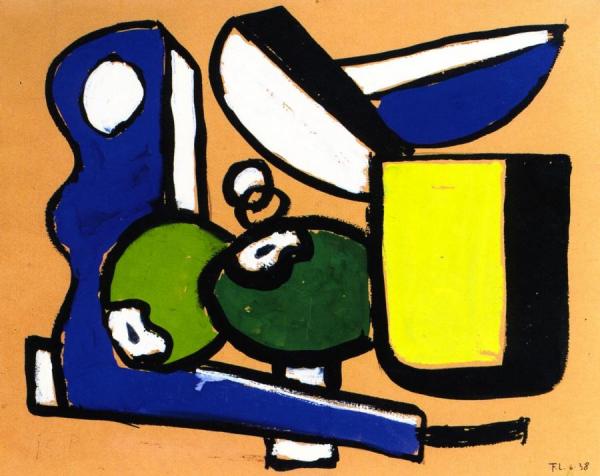 Composition With Fruit by Fernand Léger