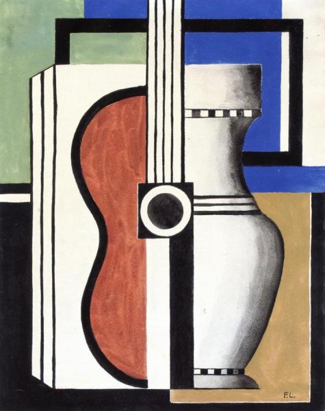 Composition With Guitar by Fernand Léger