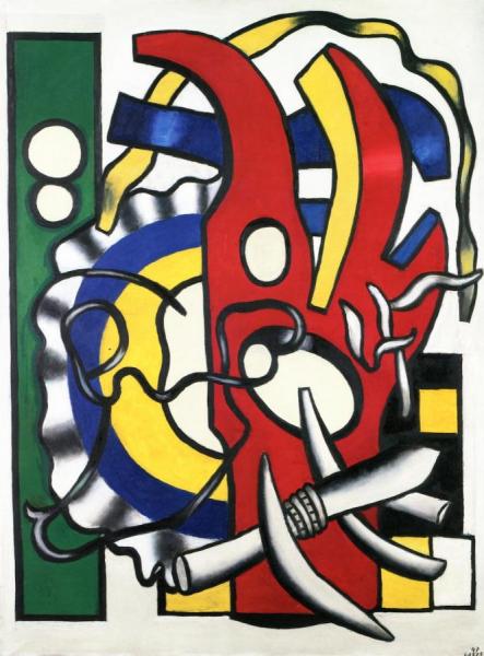 Composition With Knife by Fernand Léger