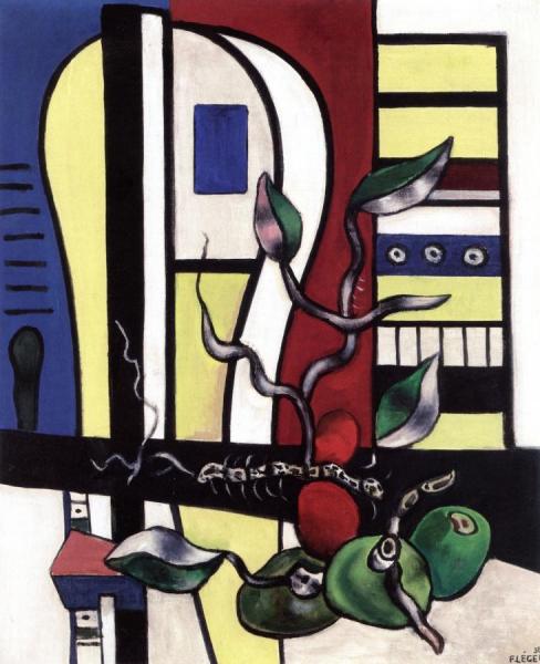 Composition With Three Fruit by Fernand Léger