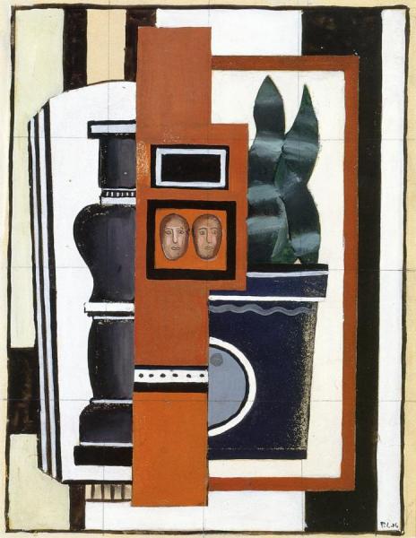 Composition With Two Faces by Fernand Léger