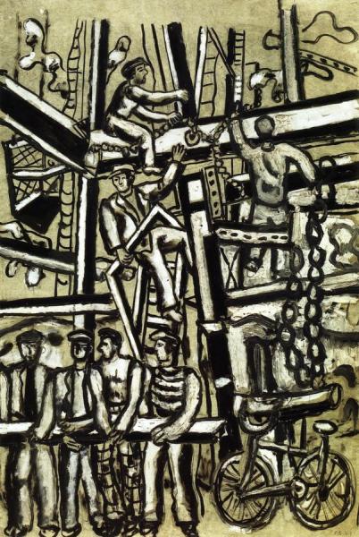 Construction Workers by Fernand Léger