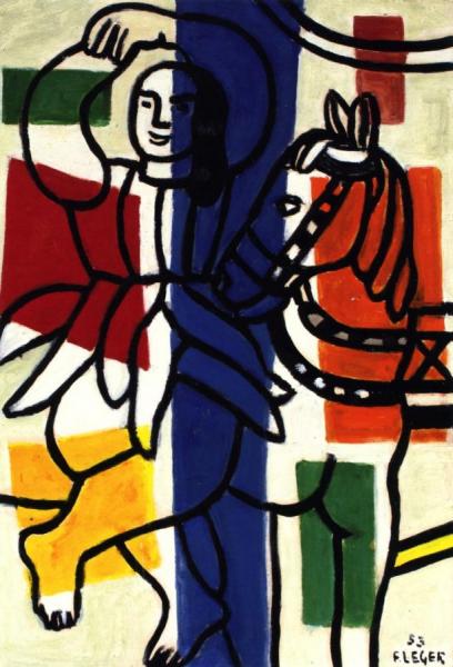 Dancer With Horse by Fernand Léger