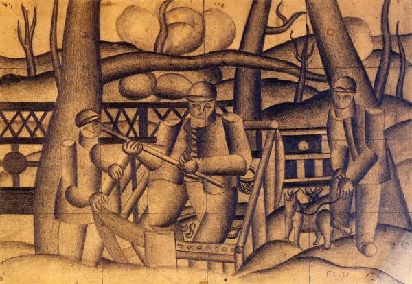 Fishermen by Fernand Léger