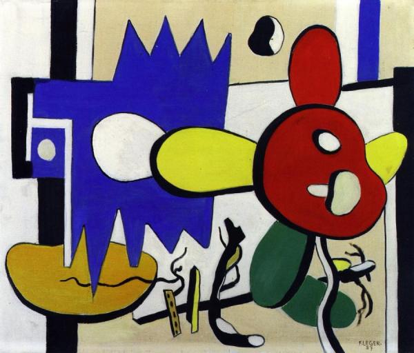 Flower And Butterfly by Fernand Léger