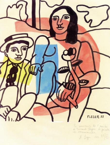 Lovers by Fernand Léger