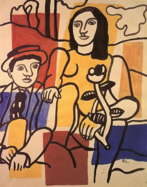Lovers by Fernand Léger