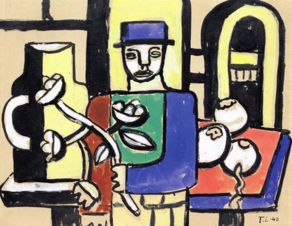 Man Wearing A Sweater by Fernand Léger