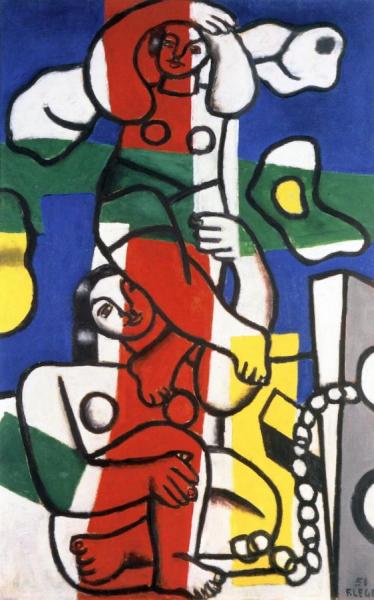 Polychrome Acrobats by Fernand Léger