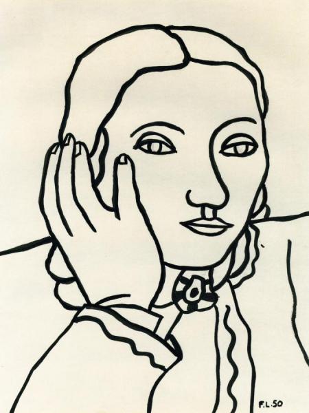 Portrait Of A Woman by Fernand Léger