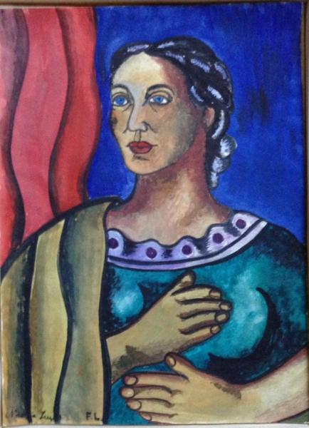 Portrait Of Nadia (khodossevitch) Leger by Fernand Léger