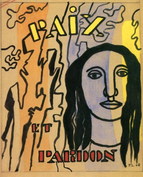 Poster For Paix Et Pardon by Fernand Léger