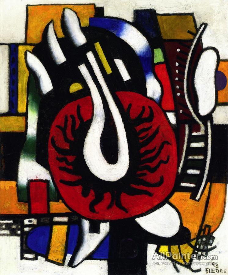 Fernand Léger Red Disc Oil Painting Reproductions For Sale Allpainter