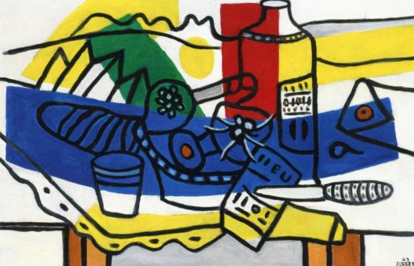 Still Life In Blue by Fernand Léger
