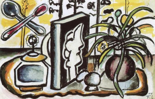 Still Life With A Book by Fernand Léger